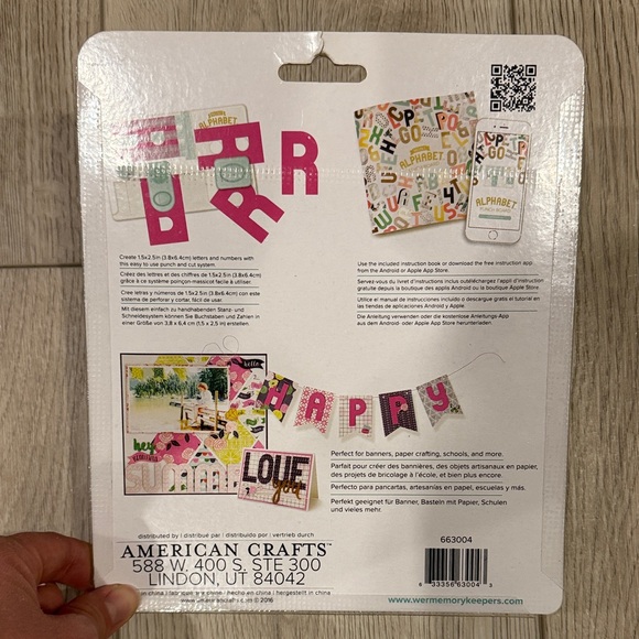 NWT We R Memory Keepers Mini Alphabet Punch Board - Picture 2 of 2